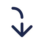 Arrow To Down Left SVG Icon